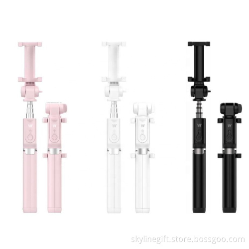 Smartphone Mobile Phone Selfie Stick tripod with remote control photo taking
